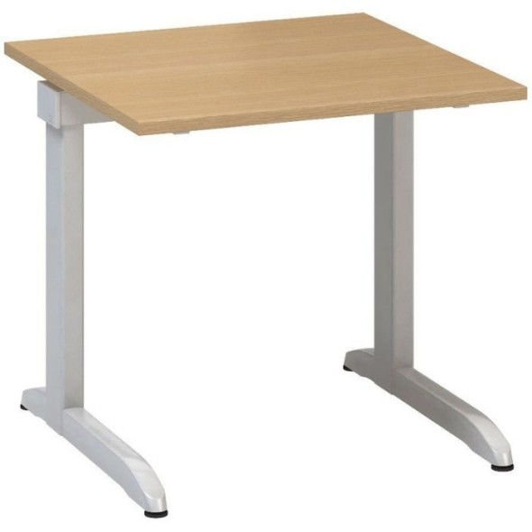 Kancelářský psací stůl CLASSIC C, 800 x 800 mm, buk