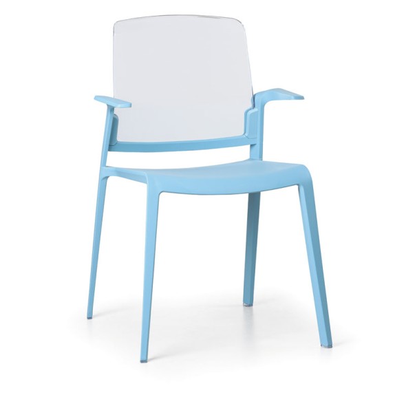 Plastová židle GEORGE, Modrá