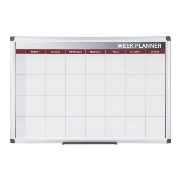 Týdenní plánovací tabule, magnetická, 600 x 450 mm