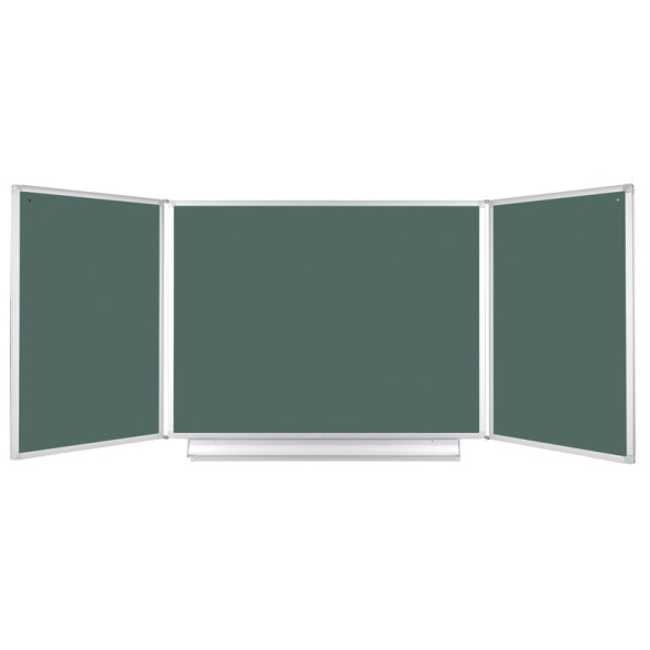 Rozevírací zelená tabule pro popis křídou, 300x100 cm