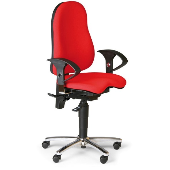 Zdravotní balanční kancelářská židle EXETER, červená