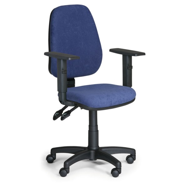Kancelářská židle ALEX s područkami, modrá