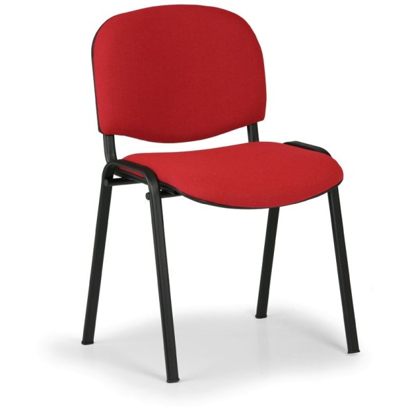 Konferenční židle VIVA, černé nohy, červená