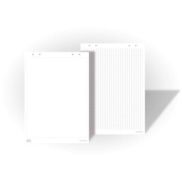 Papírové bloky pro flipchart tabule, balení 5x 25 listů, bílá