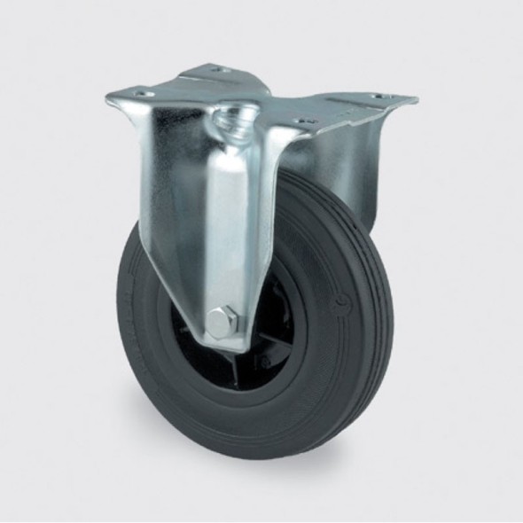 Transportní kolečko 100 mm, plastový disk, černá guma