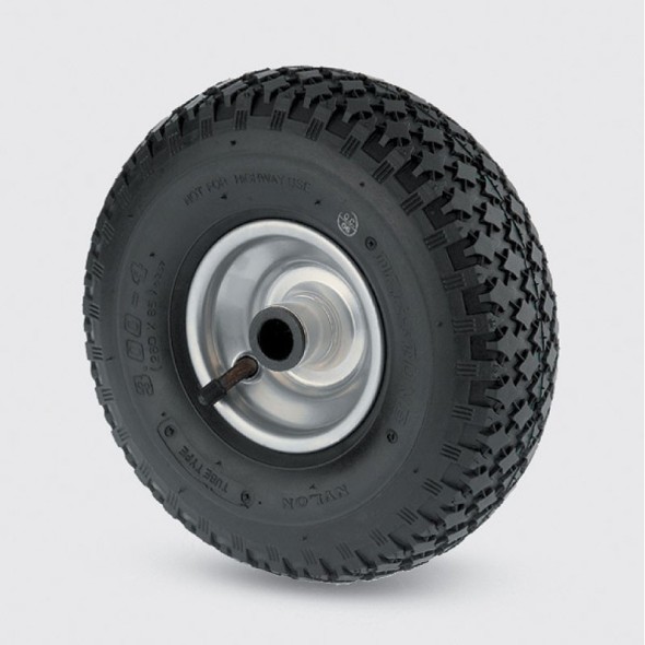 Samostatné kolo s duší 260 mm, kovový disk, černé pneu