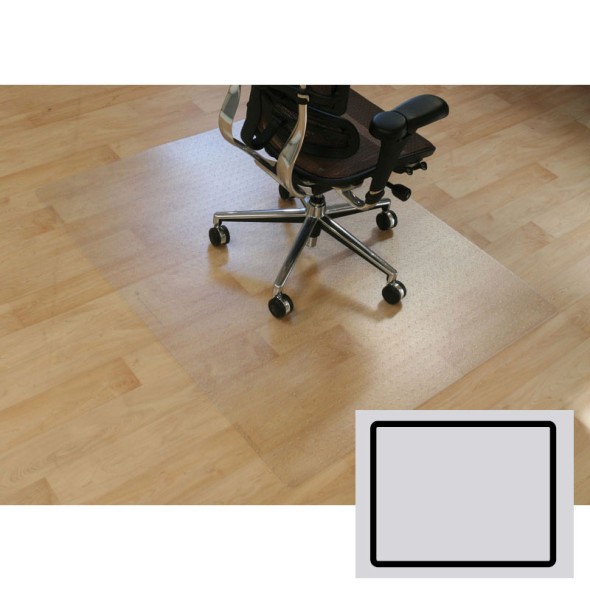 Podložka pod židli na hladké podlahy - Polyetylén, obdélník, 800 x 600 mm