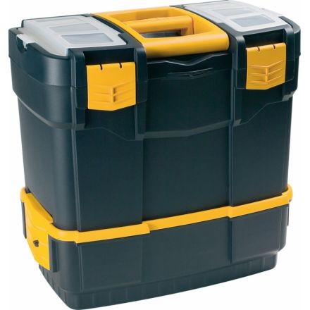 Plastový kufr na nářadí s přídavným boxem 460x280x455 mm