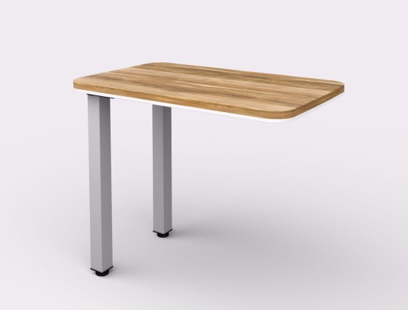 Přístavný stůl WELS - pravý, 900 x 550 x 762 mm, merano