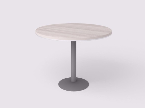 Kulatý konferenční stůl WELS, 1000x762 mm, akát světlý