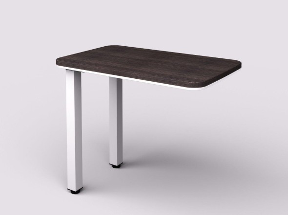 Přístavný stůl WELS - pravý, 900 x 550 x 762 mm, wenge