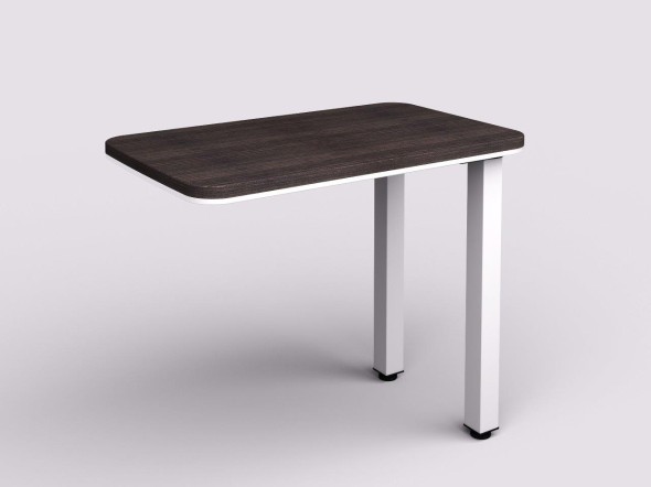 Přístavný stůl WELS - levý, 900 x 550 x 762 mm, wenge
