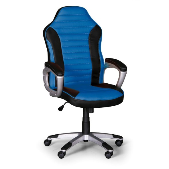 Fotel biurowy SPORT, czarno-niebieski