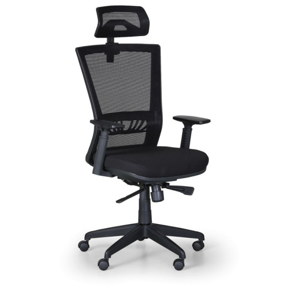 Krzesło biurowe ALMERE, czarne