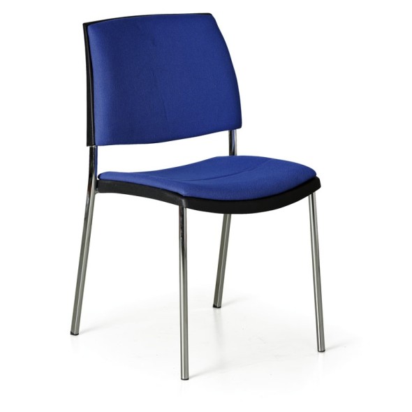 Krzesło konferencyjne CUBE, niebieskie