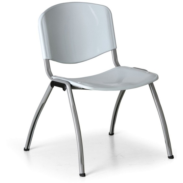 Krzesło kuchenne LIVORNO PLASTIC, szare