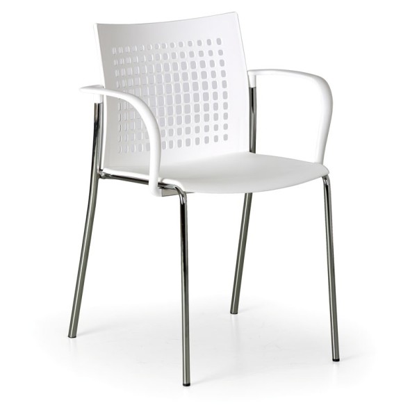 Krzesło kuchenne COFFEE BREAK, białe