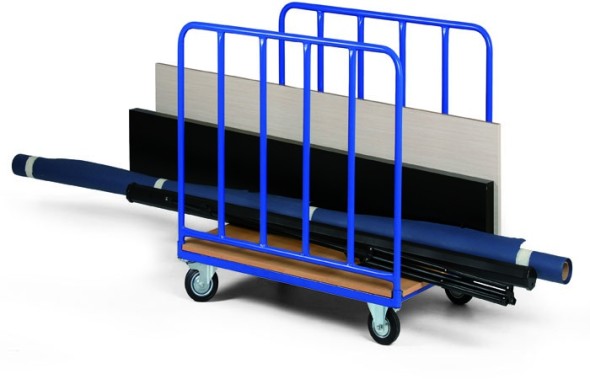 Wózek platformowy na długie elementy, 1070x800 mm, nośność 400 kg