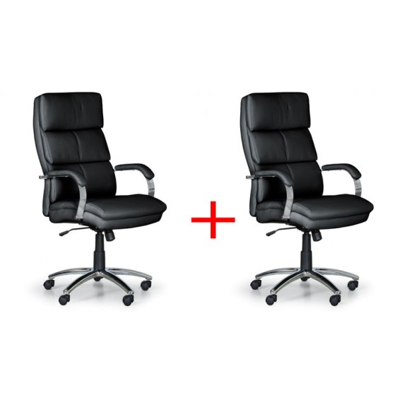 Krzesło biurowe STAIRS, czarny 1+1 GRATIS