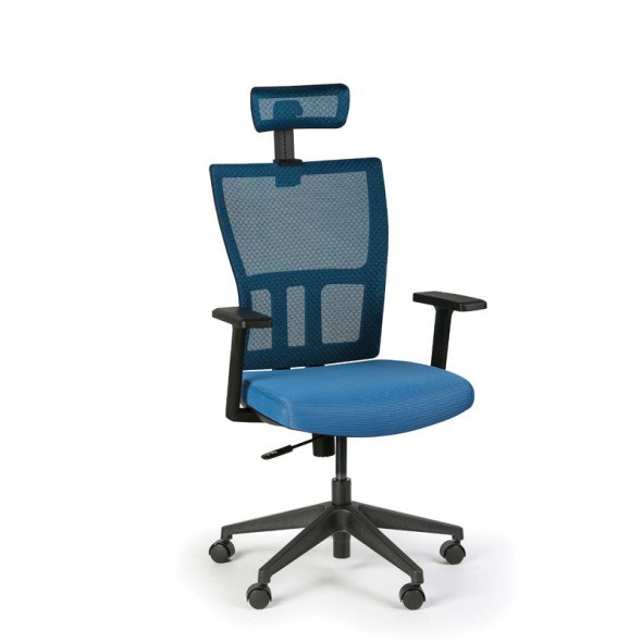 Krzesło biurowe AT, niebieskie