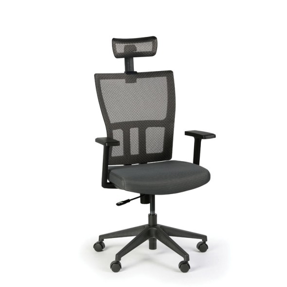 Krzesło biurowe AT, szare