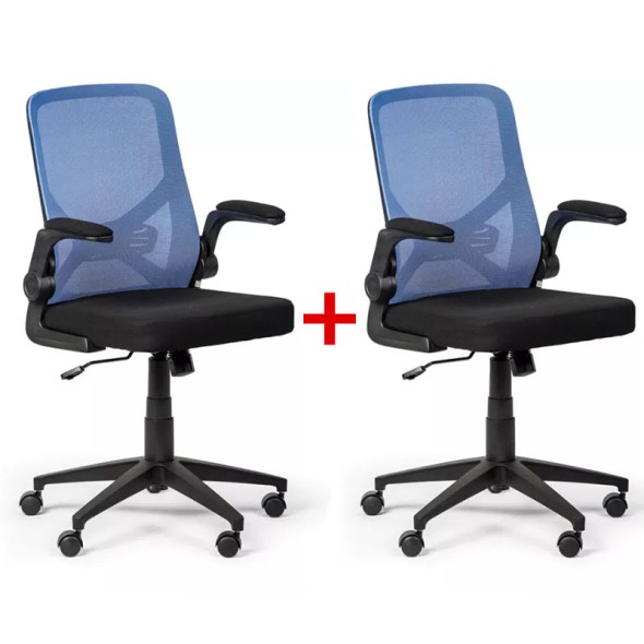 Fotel biurowy FLEXI 1 + 1 GRATIS, niebieski