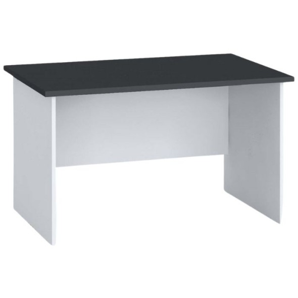 Stół biurowy PRIMO FLEXI, prosty 140x80 cm, grafitowy
