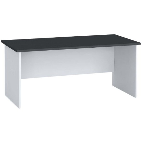 Stół biurowy PRIMO FLEXI, prosty 180x80 cm, grafitowy