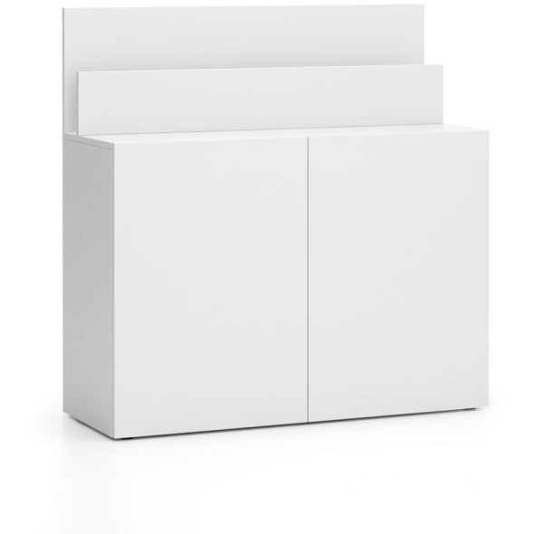 Dodatkowa szafka do biurka LAYERS, krótka, biała
