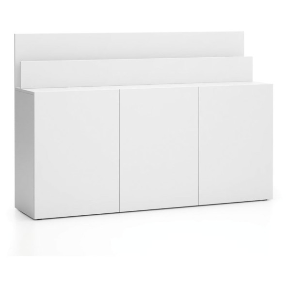 Dodatkowa szafka do biurka LAYERS, długa, biała