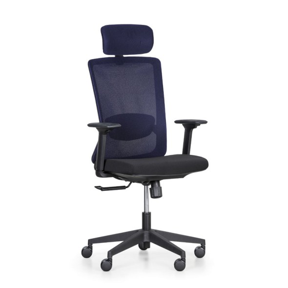 Krzesło biurowe CARLE, niebieski