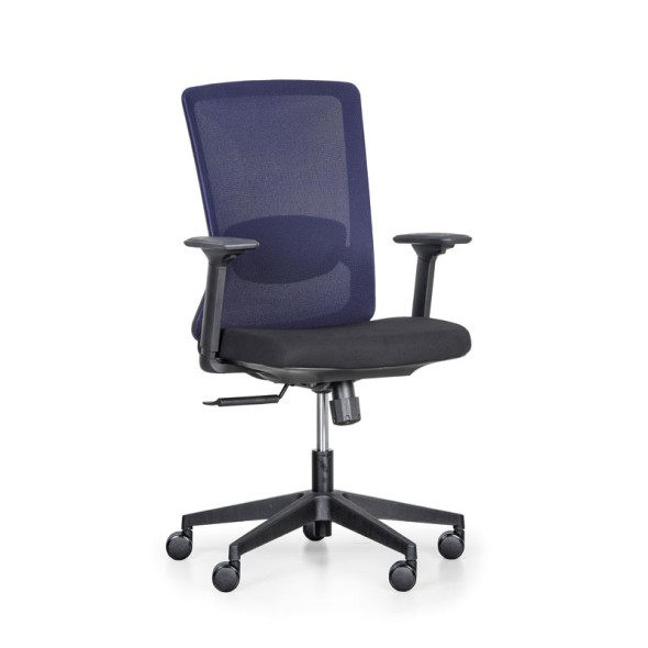 Krzesło biurowe KIRK, niebieski