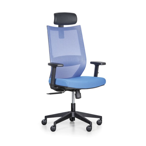 Krzesło biurowe PATTY, niebieski