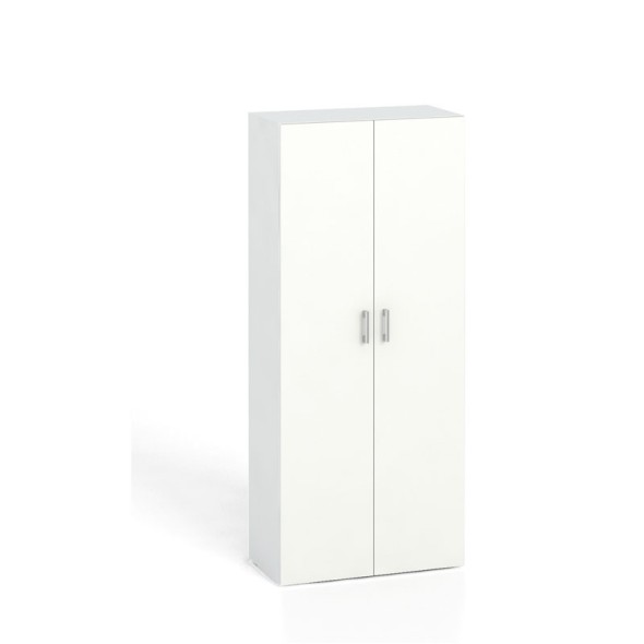 Szafa biurowa z drzwiami KOMBI, 4 półki, 1865 x 800 x 400 mm, biały