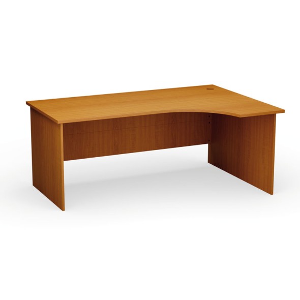 Stół biurowy ergonomiczny PRIMO Classic, 180x120 cm, prawy, czereśnia