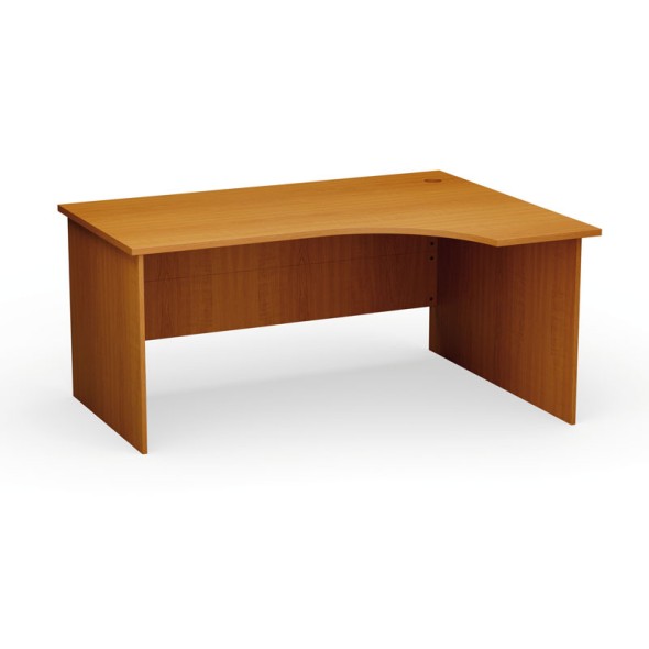 Stół biurowy ergonomiczny PRIMO Classic, 160x120 cm, prawy, czereśnia