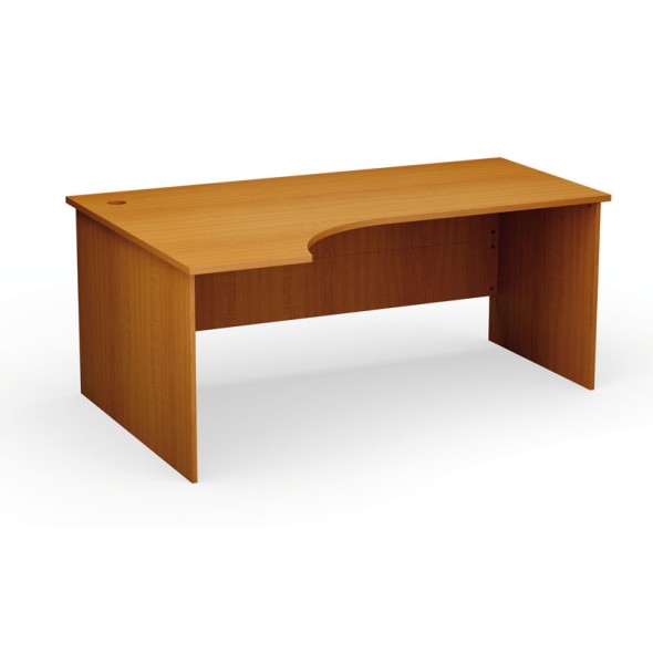 Stół biurowy ergonomiczny PRIMO Classic, 180x120 cm, lewy, czereśnia