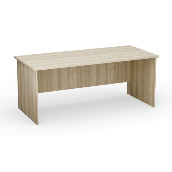 Stół biurowy PRIMO Classic, prosty 180x80 cm, dąb naturalny