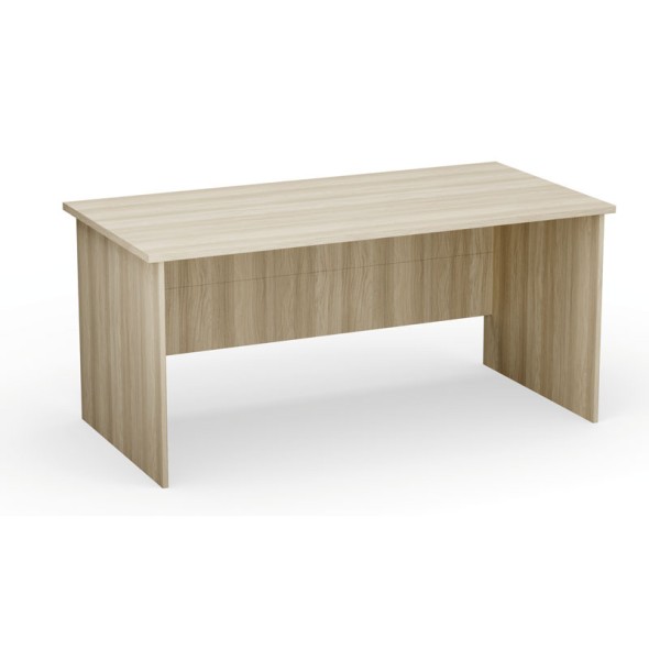 Stół biurowy, PRIMO Classic, prosty 160x80 cm, dąb naturalny