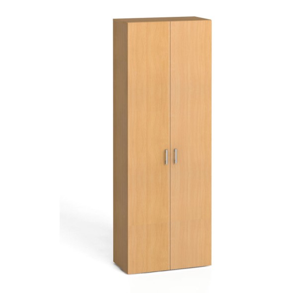 Szafa biurowa z drzwiami KOMBI, 5 półek, 2233 x 800 x 400 mm, buk