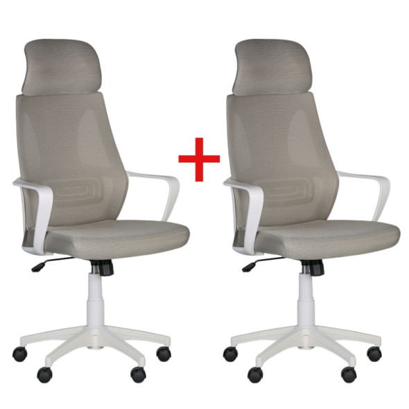 Krzesło biurowe FRESH 1+1 GRATIS, beżowe
