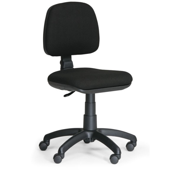Biurowe krzesło MILANO bez podłokietników - czarne