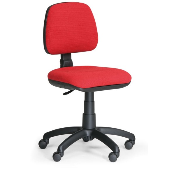 Biurowe krzesło MILANO bez podłokietników - czerwone
