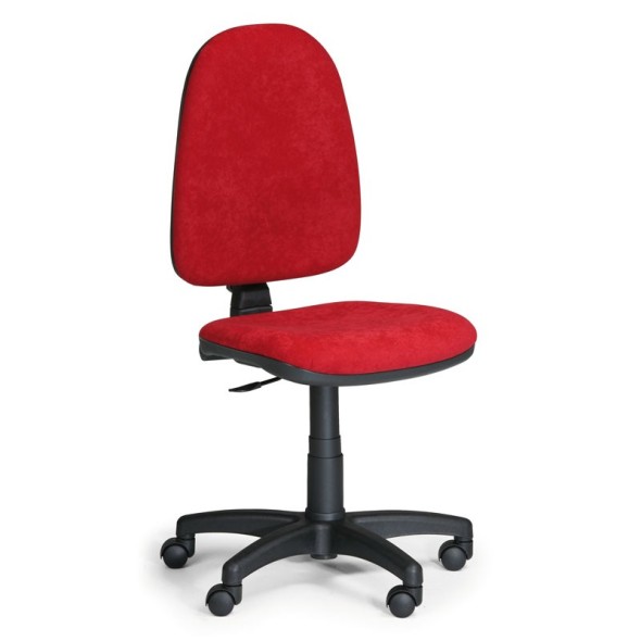 Biurowe krzesło TORINO bez podłokietników - czerwone