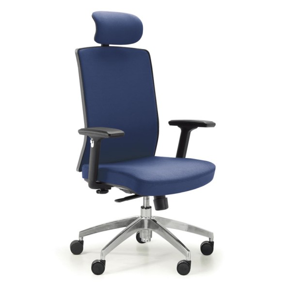 Krzesło biurowe ALTA F, niebieskie