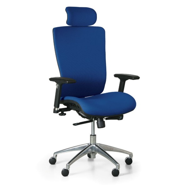 Krzesło biurowe LESTER F, niebieski
