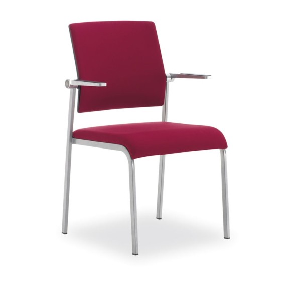 Krzesło konferencyjne WIRO, czarwony