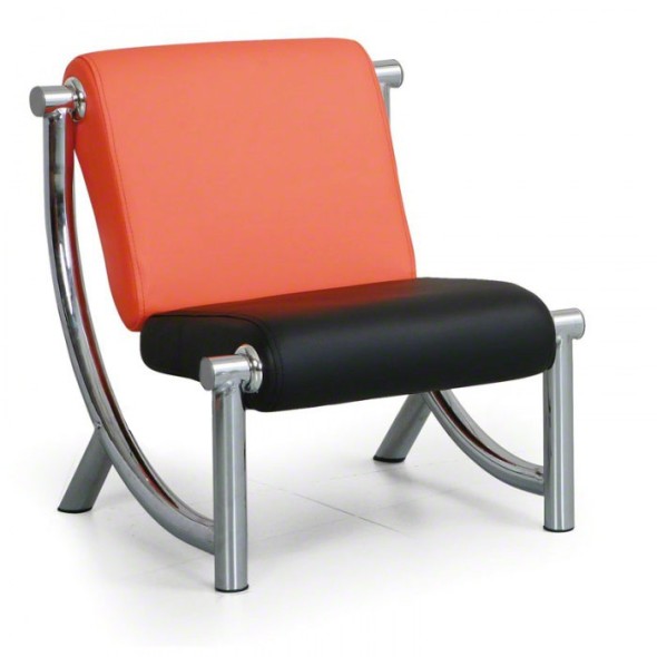 Sitzgarnitur JAZZY II, Sessel, orange/schwarz