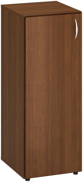 Schrank CLASSIC, Tür links, 2 Regalböden, 400 x 470 x 1063 mm, Nussbaum