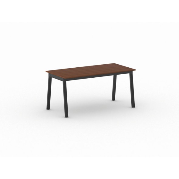 Schreibtisch, Mehrzwecktisch PRIMO BASIC, 160x80 cm, schwarzes Fußgestell, Kirschbaum